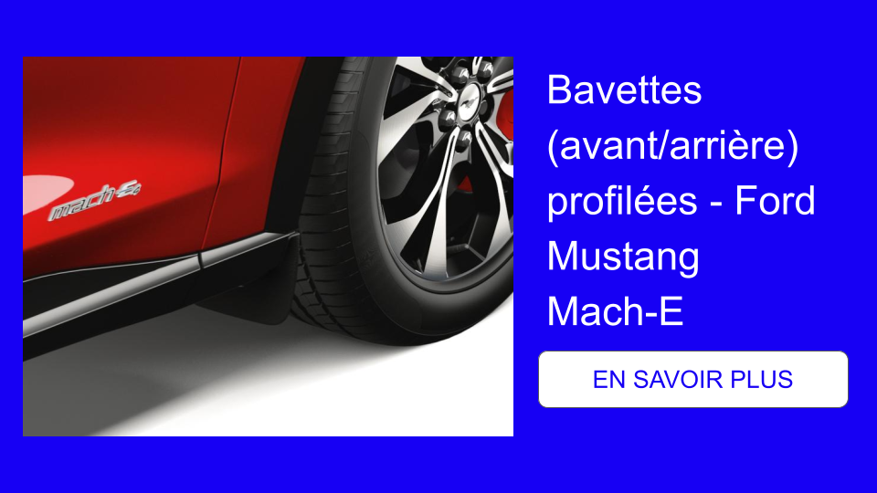 Bavettes (avantarrière) profilées - Ford Mustang Mach-E